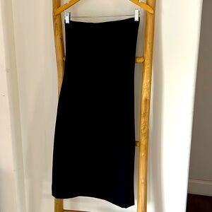 Theory Strapless Italian Stretch Wool Jersey Dress